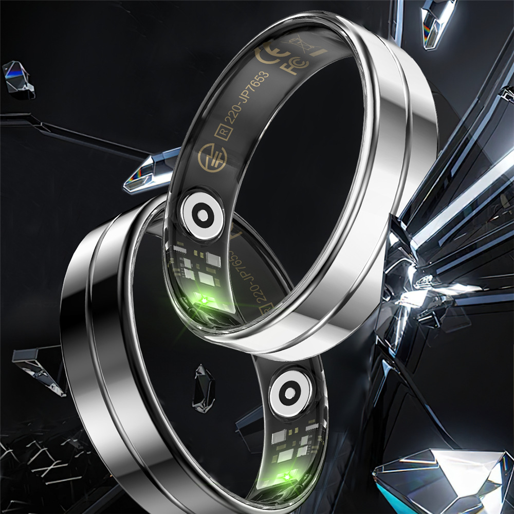 Nuevo anillo inteligente transfronterizo R11 con compartimento de carga frecuencia cardíaca presión arterial oxígeno medidor de ejercicio de sueño paso impermeable para tomar fotos