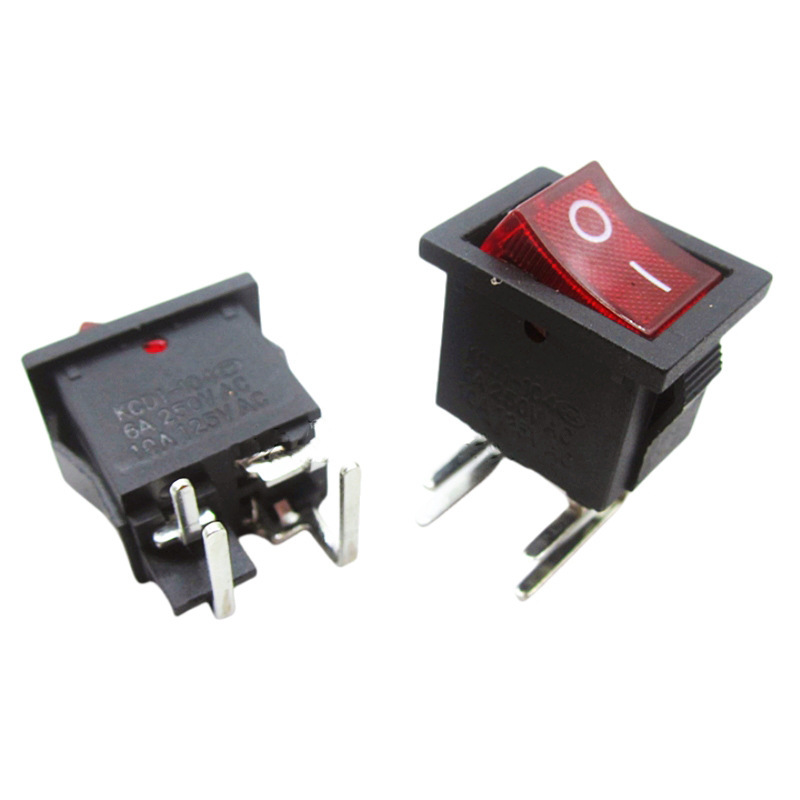 KCD1小型船型スイッチ3a 6a 250v 6足3段234足2段ライト付き浄水器電子船型反り板|undefined