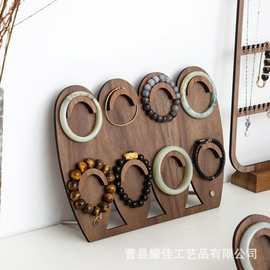 首饰展示架中式复古四联鱼牌项链手串收纳架手镯饰品陈列摄影道具