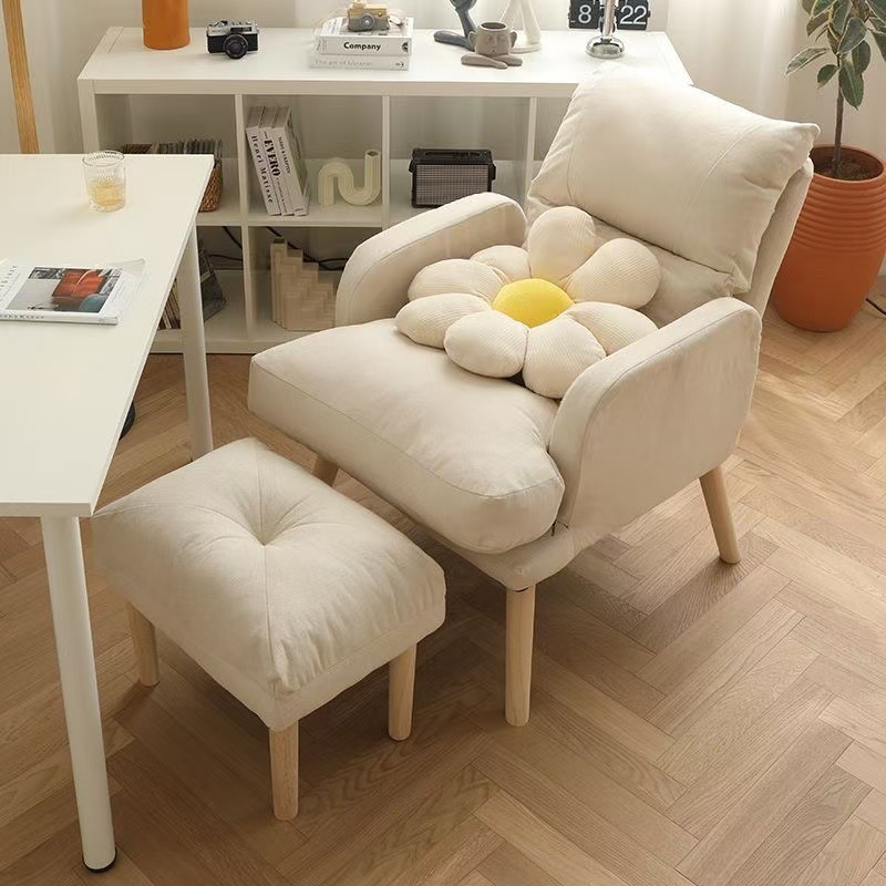Sofá perezoso para dormir dormitorio para mujeres asiento de red pequeño sofá dormitorio individual silla de computadora silla de ocio balcón