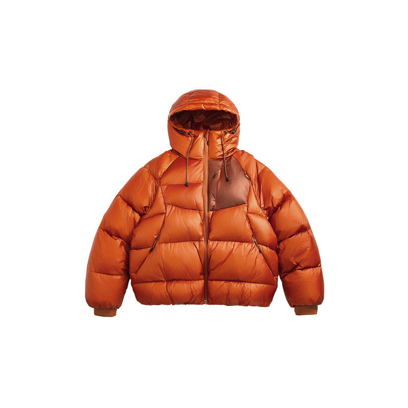 2025 Winter 90% White Duck down Heavyweight Hooded Jacket Soft and Warm down Coat Bright Color Couple's Top