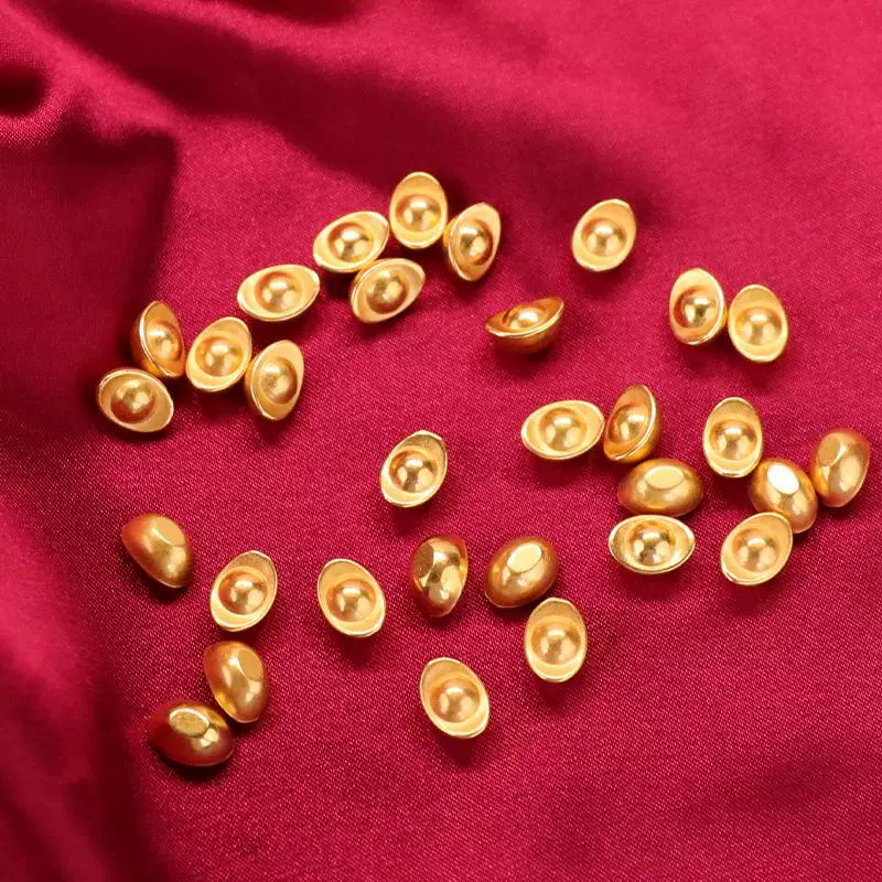 Сплошные латунные маленькие круглые сокровища маленькие семена подсолнечника подарочные рисовые аквариумы