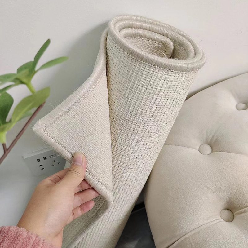 Nórdico insviento blanco fotografía alfombra ropa en vivo sala de estar dormitorio color sólido gran área alfombra de piso