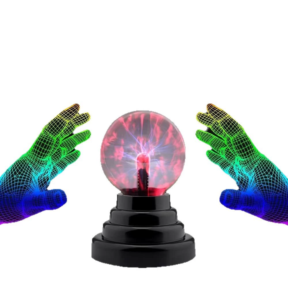 Ion ball light electrostatic ball light touch activate lightning PLASMA magic interaction emotion fun science