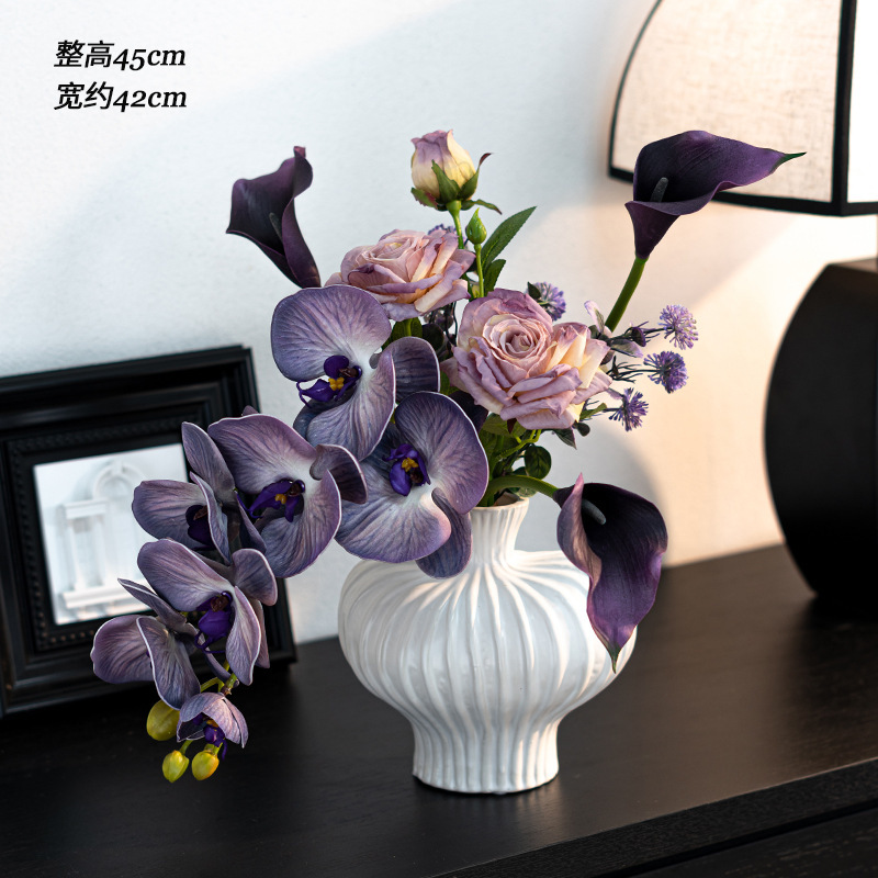 メーカー卸売デザイン胡蝶蘭造花花束リビングルームの装飾品造花装飾花テーブルフラワーアレンジメント|undefined