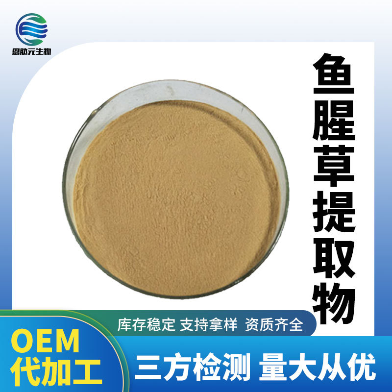 鱼腥草提取物水溶性 鱼腥草浸膏粉10:1鱼腥草粉 现货供应量大从优