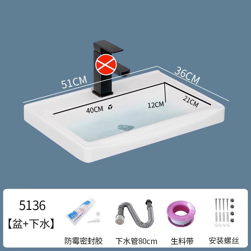 lavabo semi-incrustado cerámica en una sola bañera gabinete de baño comercio exterior lavabo lavabo lavabo lavabo