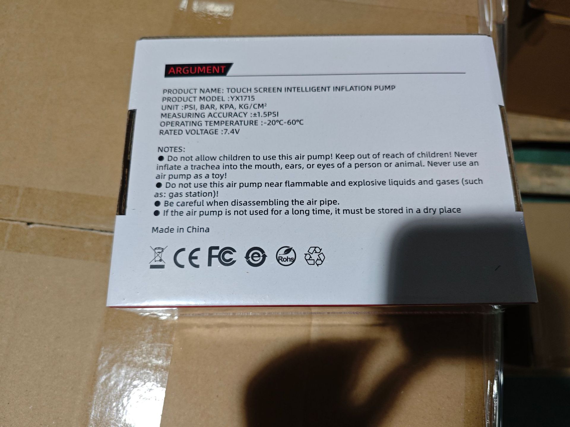 [1715] New Portable Car Air Pump with Digital Display for Inflating Car Tires, Mini Tire Inflator for Cars