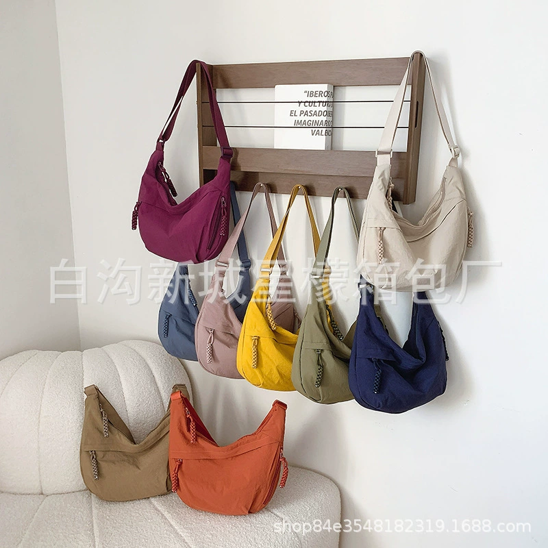 Модная сумка из ткани сумка на плечо школьница 2025 новая сумка для отдыха