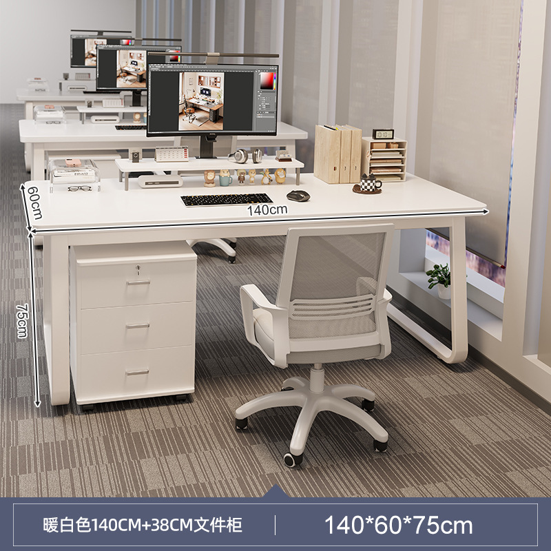 Mesa de oficina simple mesa de oficina moderna mesa de personal mesa y silla combinación de personal simple mesa de escritorio en el hogar mesa de computadora