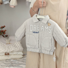 婴儿童加棉外套男女童秋冬装宝宝夹棉夹克小童棒球服2025新款上衣