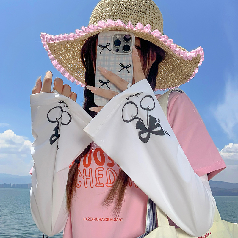 Funda de hielo, suelta y transpirable, sombra al aire libre de verano, protección UV, nuevo y lindo brazalete, manga de protección solar al por mayor