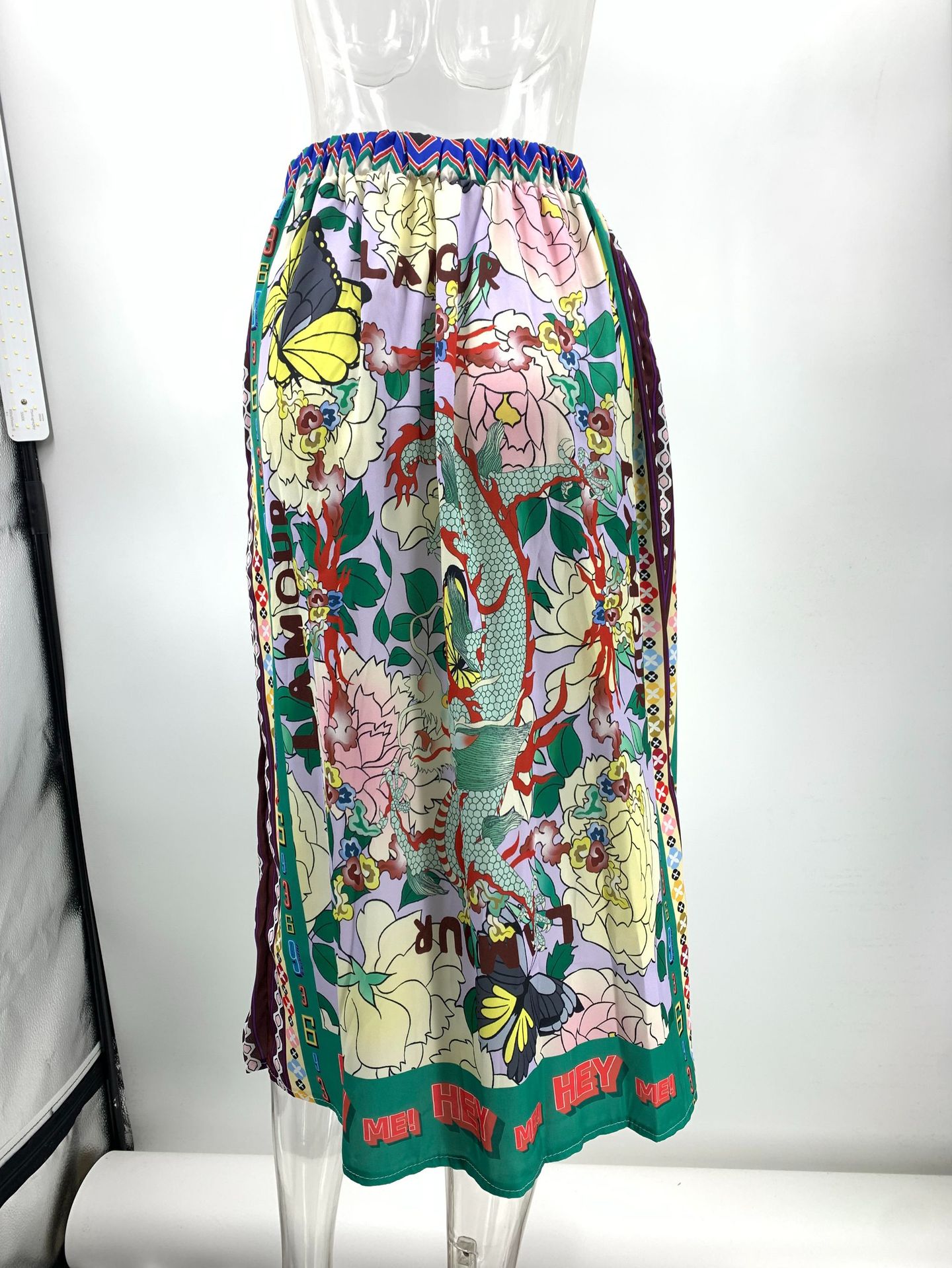 245g Weight Long Sleeve Sleeve Length Skirt Dresses Type Satin Fabric Type Skirt Co-ord Set Sets Type 2 Pieces Set Quantity Casual Occasion Turndown Neckline Regular Fit Fit Type Graffiti Pattern Summer, Spring Season Women's Gender Printing Design Casual Style Casual Women's Casual Graffiti Satin Printing Skirt Co-ord Set Skirt Sets 15