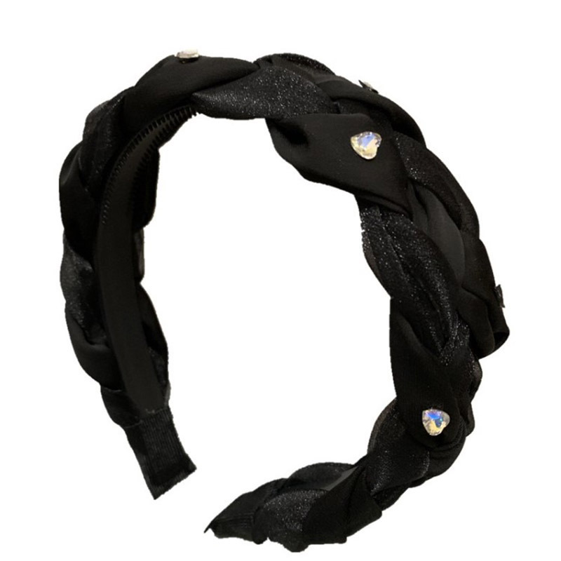 Sydkorea importeret højkvalitets organza perlemors satin twist vævet hårbånd øget kranie top niche hårnål_voghion.com