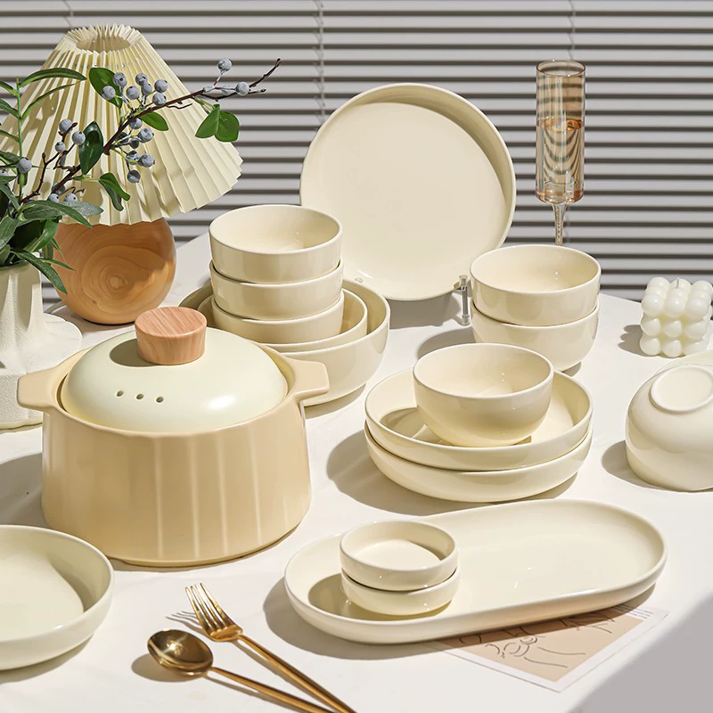Cream set for home use, high quality ceramic tableware, 2023