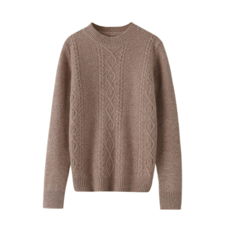 Children's woolen knitted base body-friendly sweater with a round…