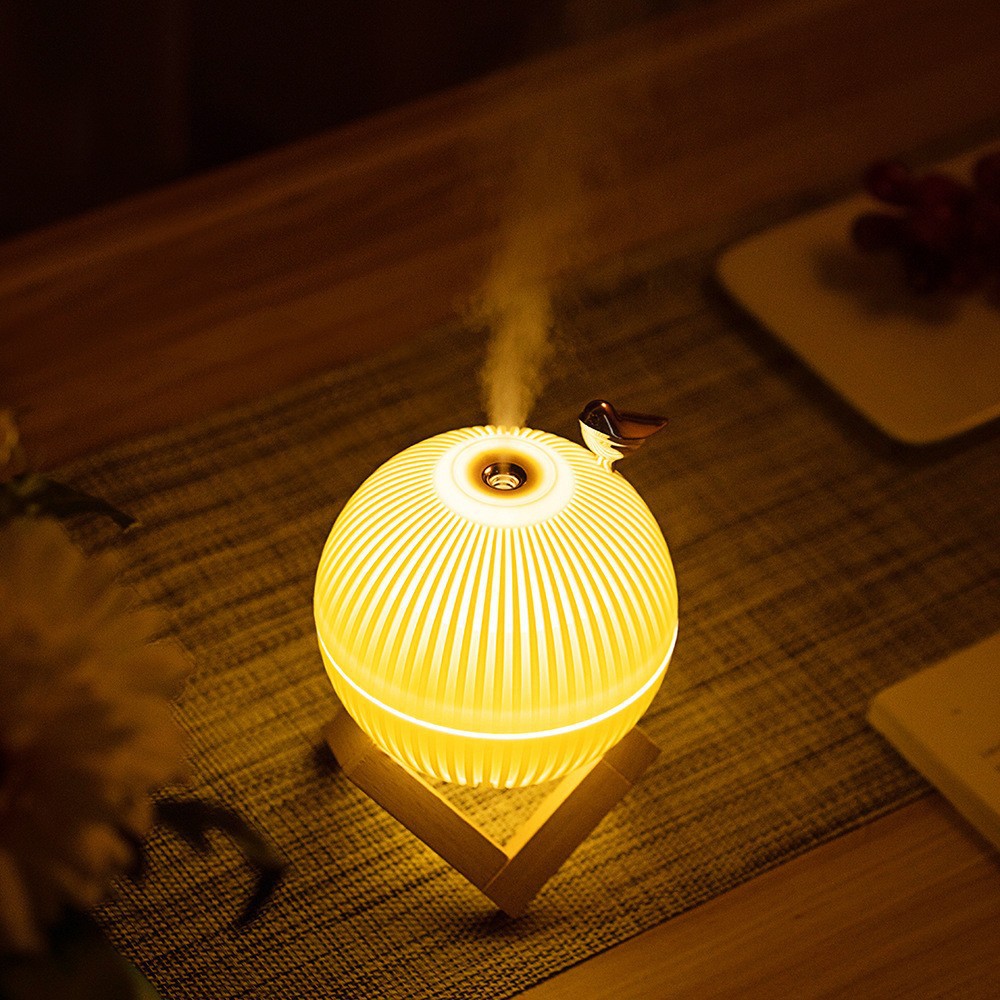 Transfronterizo mayorista casero perfumado humidificador de pájaro de escritorio niebla USB lámpara de noche humidificador de quemadura seca