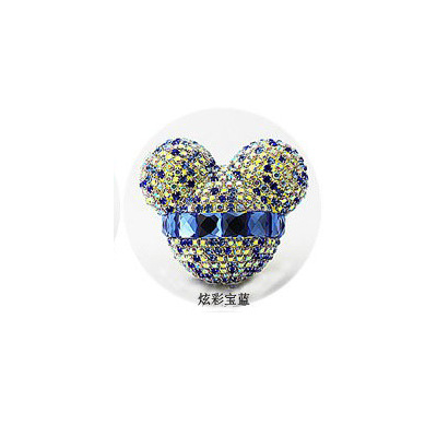 Pegatinas transfronterizas Diamante Salida de aire Mickey Clip de perfume Salida de aire de automóvil con incrustaciones de diamantes Aromaterapia Decoración de puerto de aire acondicionado de automóvil