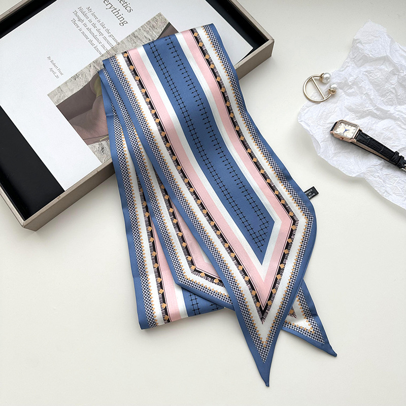 Rejilla rayas azul rosa