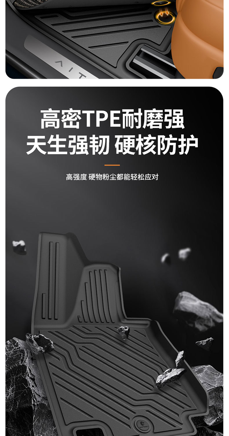 Suitable for Aito M5 M6 M7 M8 M9 Special Vehicles, All-Weather Tpe Car Floor Mats and Vehicle Accessories