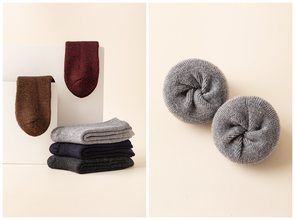 Calzini in cashmere 95% calzini invernali spessi caldi e resistenti al freddo calze in cashmere per uomo_voghion.com