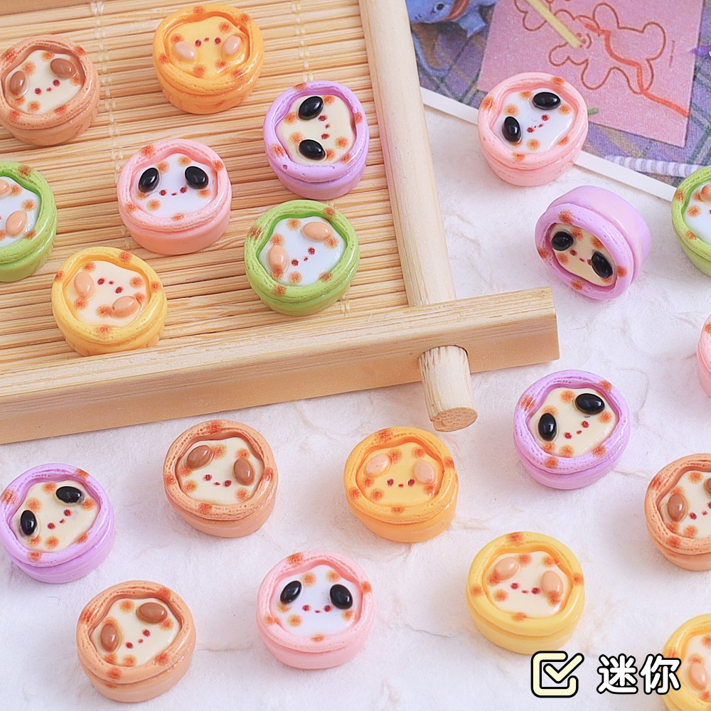 迷你卡通小动物蛋糕手工diy奶油胶树脂小配件洞洞鞋扣饰品材料