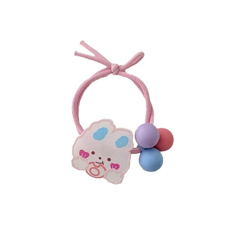 Niños de dibujos animados coloridos cuerda de cabeza niñas atadas artefactos de cabello de alta elasticidad anillo de cabello niñas no lastiman cabello de cabello de cola de caballo