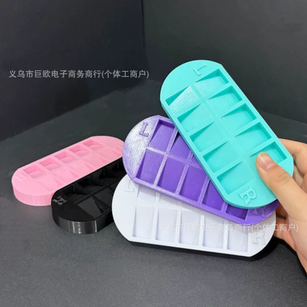 Cross-border independent website Nail Tray Organizer, nail tray storage box, wearable nail art classification tray