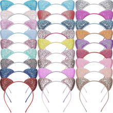 O 35414 Glitter cat ear headband �з�è����������ͨŷ��
