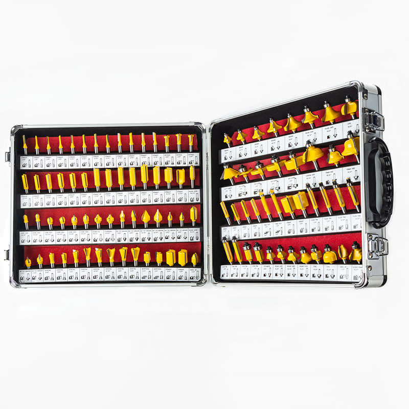 1/4ハンドル100点セット木工フライス彫刻機電気木フライストリミング機用ブレード溝付き花刀|undefined