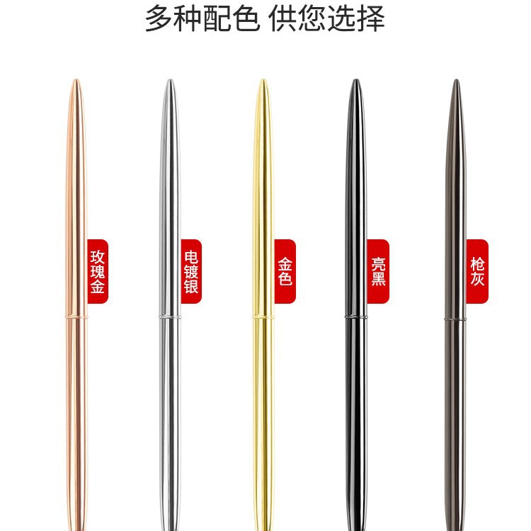 Bolígrafo giratorio aceitoso de metal 1,0, exportación de alta gama, publicidad, regalo de oficina, impresión y grabado de logotipo, bolígrafo personalizado de negocios