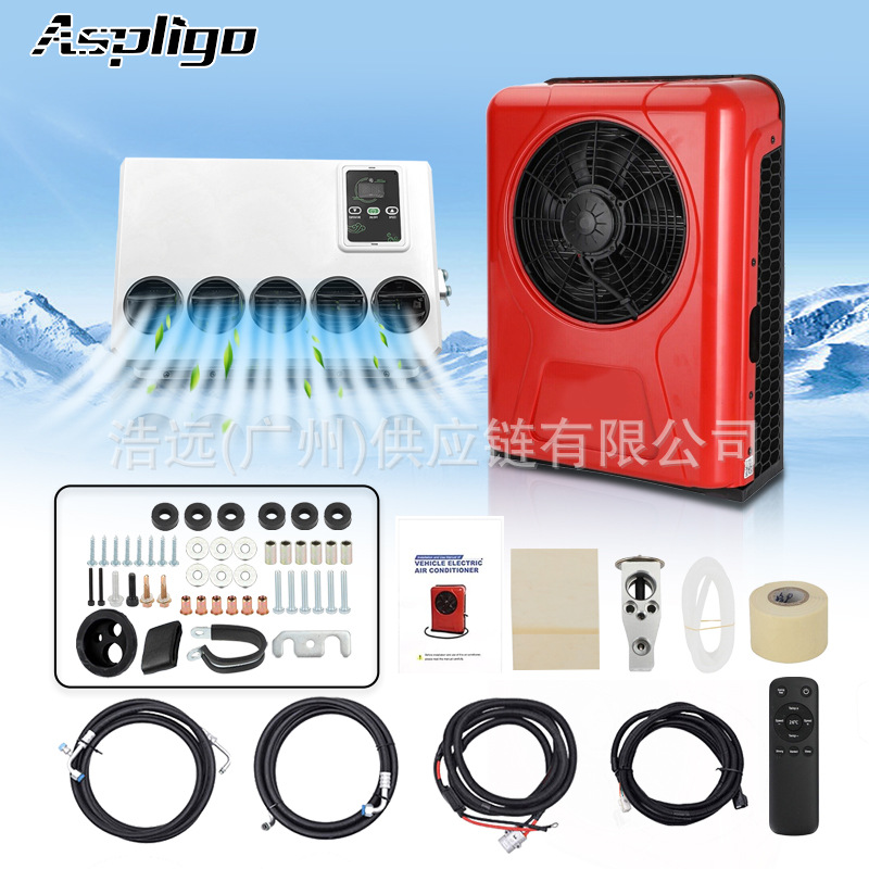 Truck Air Conditioner 12v 24v Electric Inverter Split Car Air Conditioner