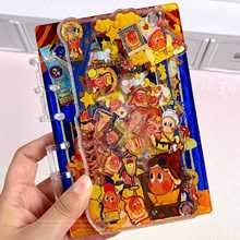 跨境卡通活页笔记本摇摇乐泡泡玛特动漫可爱少女本子送人生日礼物