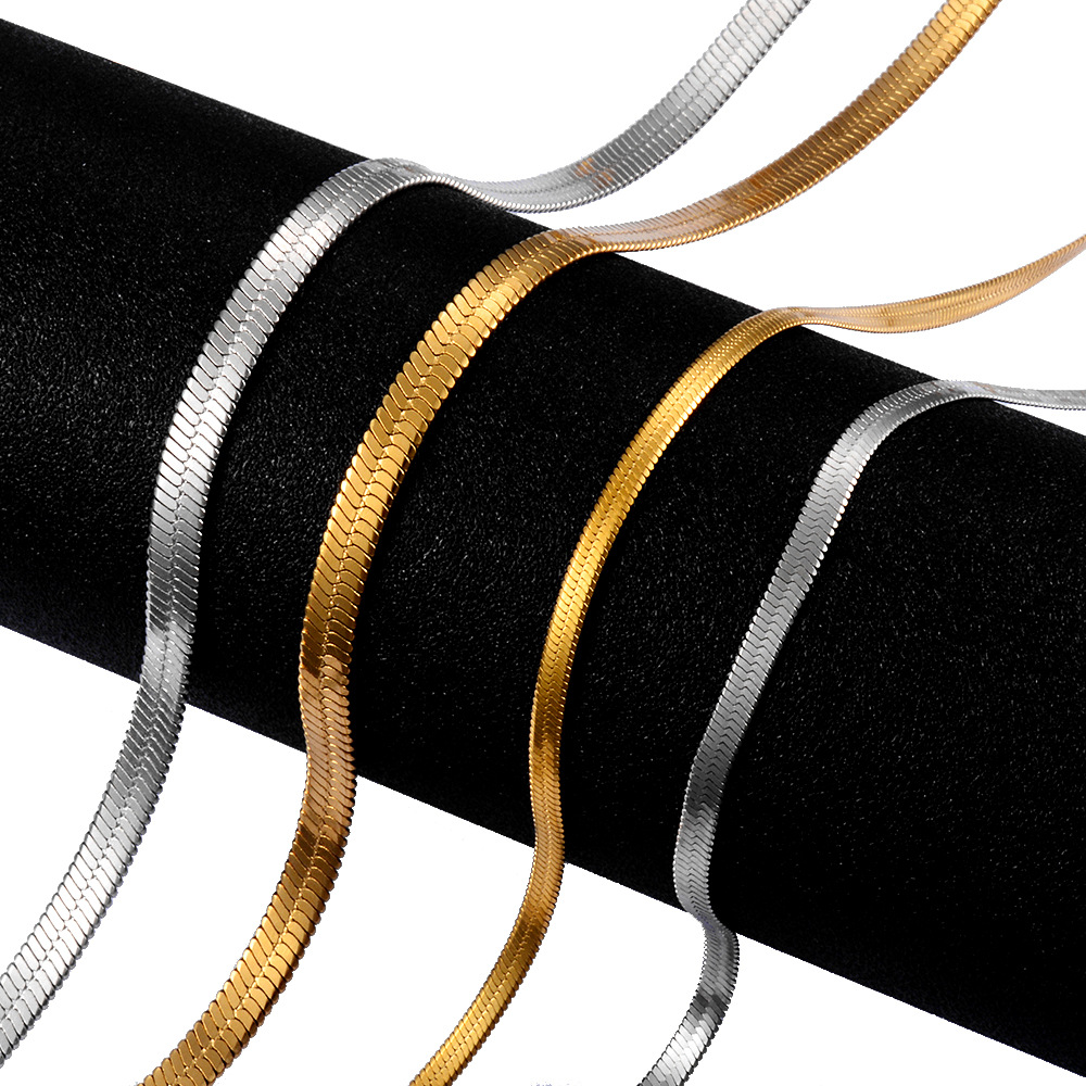 Stainless Steel Blade Chain Necklace