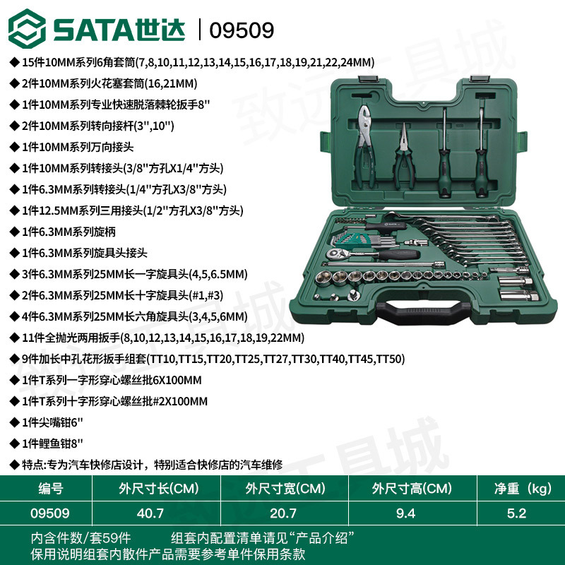 128pcs Auto Repair — Qìchē Sheet Metal Spray Repair - 0950959pcs-quick-repair-shop-set