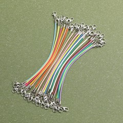彩色韩国蜡绳短款手链双头龙虾扣挂绳 diy饰品配件包包公仔挂件绳
