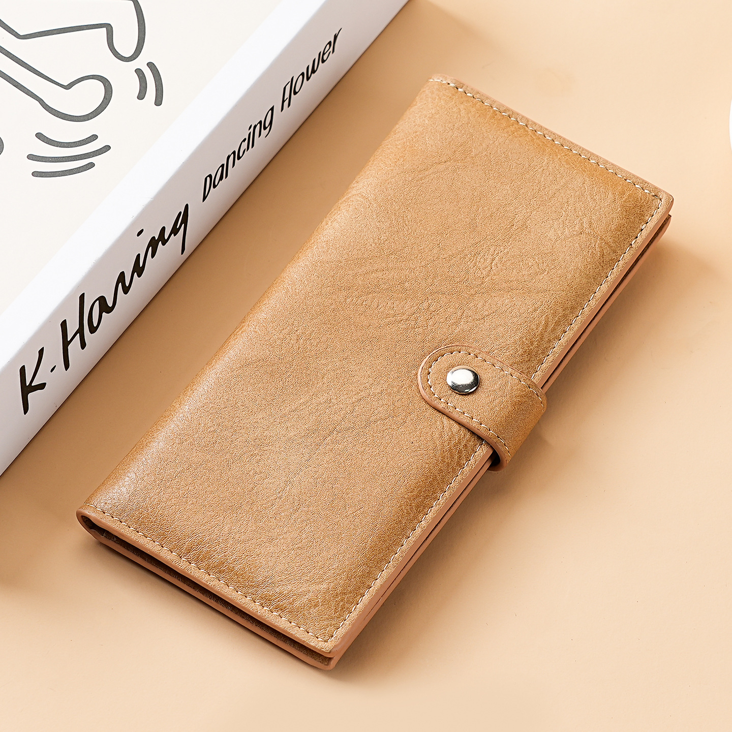 Transfronterizos de alto nivel de sentido largo dos veces la billetera de la señora billetera de comercio exterior simple cremallera multi-tarjeta billetera de cambio