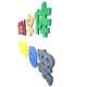 Colorful Felt Board Cork Board Stereo Graphic Lettering School Kindergarten Wall Sticker Environmentally Friendly Shape Engraving Message Board