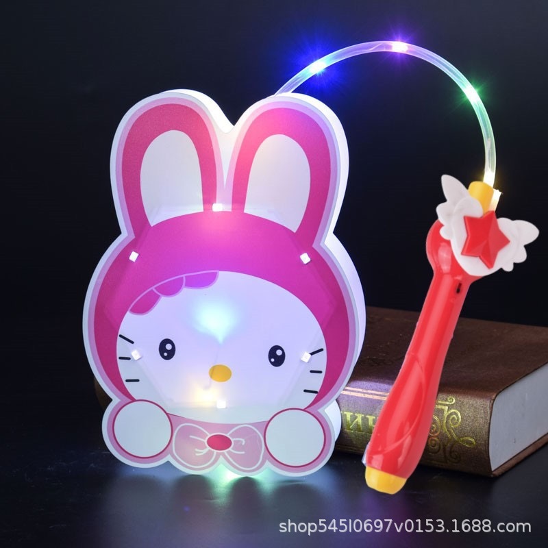 中秋新款卡通音乐花灯哪吒拉布布儿童手提灯笼幼儿园礼品发光玩具|undefined