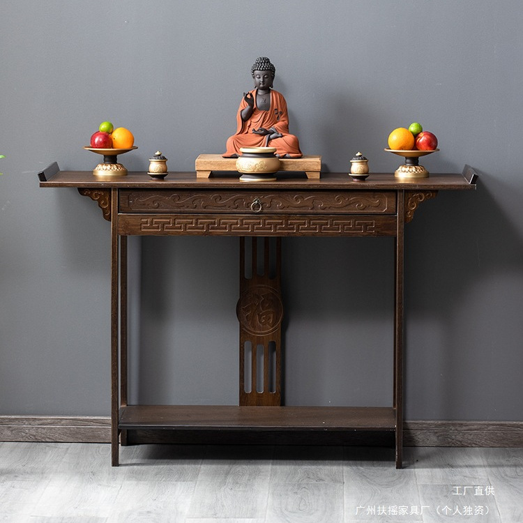 2025 New Chinese Style Altar Table for Worshiping Buddha, Economical Home Altar Table for Offering Incense, Home Worship Table for Entrance