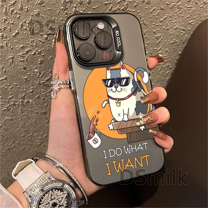 Rebel cat iPhone15Pro phone case 15 laser 14 Apple 13 drop-resistant 11XsMax hard 78plus