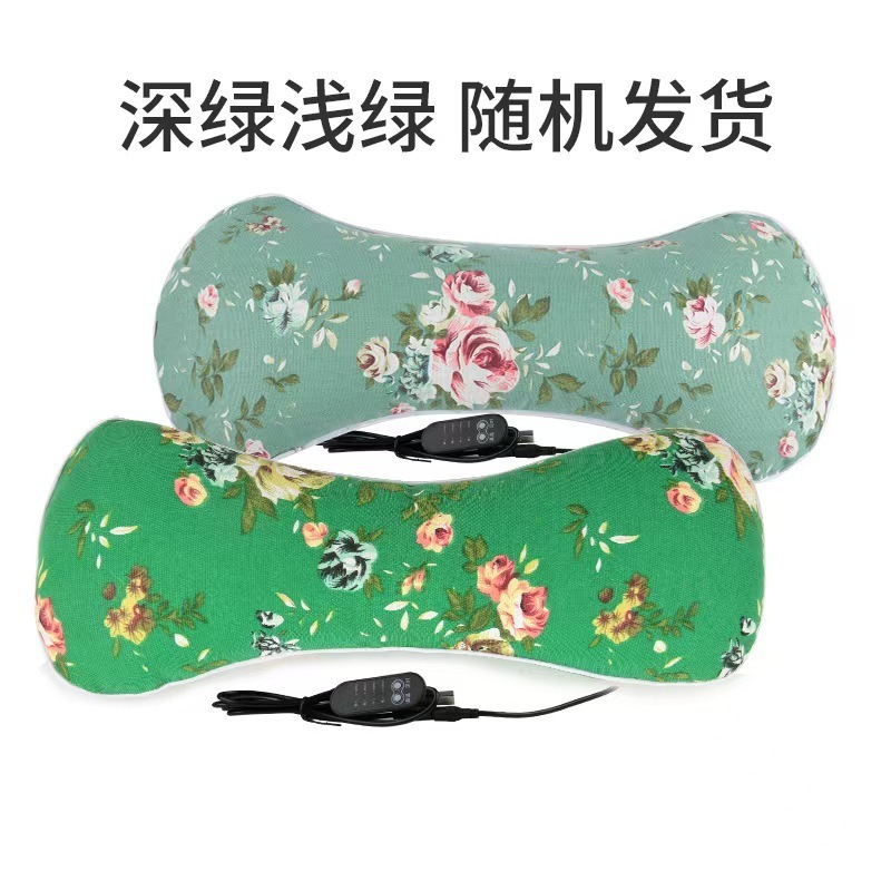 艾草頚椎枕助睡眠加熱金家庭用電気コントロール温灸枕首の骨枕を温める艾草枕|undefined