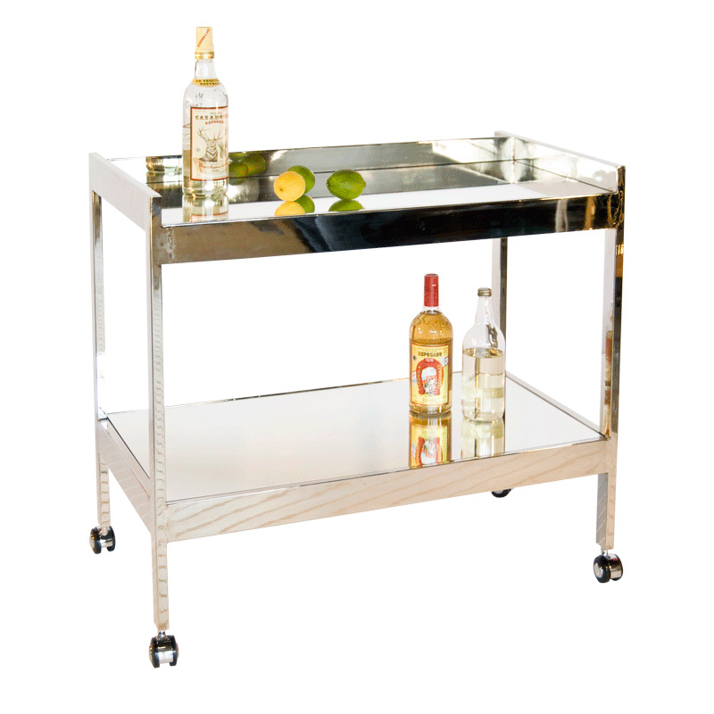 modern Simplicity Stainless steel double-deck dining car Soft loading design/hotel/Open Houses/villa/Bar dining car