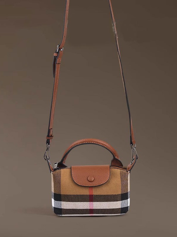 Bolso pequeño de lona de moda europea y americana, moderno, 2025, nuevo, informal, mini bolso, bolso para teléfono, bandolera a cuadros