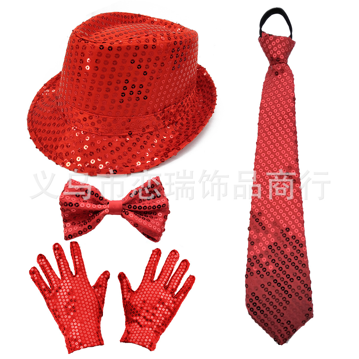 70s DISCO espectáculo accesorios esquinilla sombrero corbata guantes cinturón hombre conjunto Xiaoyin TEMU en stock
