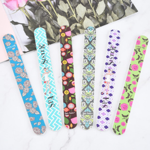 Double-sided color printing nail file EVA nail file polished nail file strip nail polishing file
