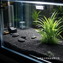 黑金沙流沙鱼缸造景底沙园艺铺面灭烟黑色底砂