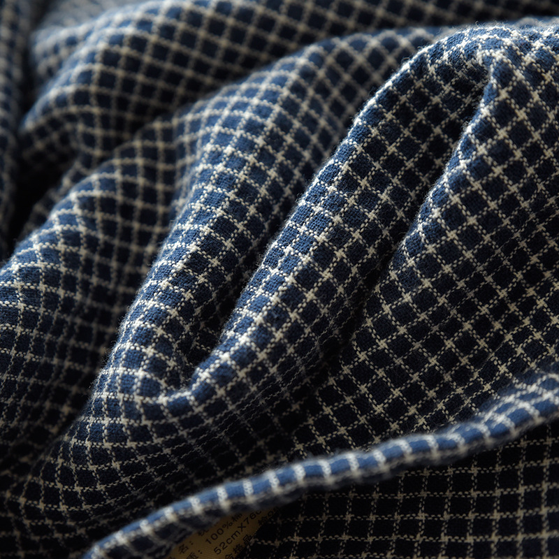 Japanese-style guest supply, a pair of pure cotton striped pillowcases, four-layer gauze pillow pads, single household bedding