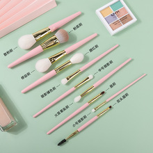 跨境爆款动物毛10支化妆刷套装新手眼影散粉刷遮瑕刷美妆工具
