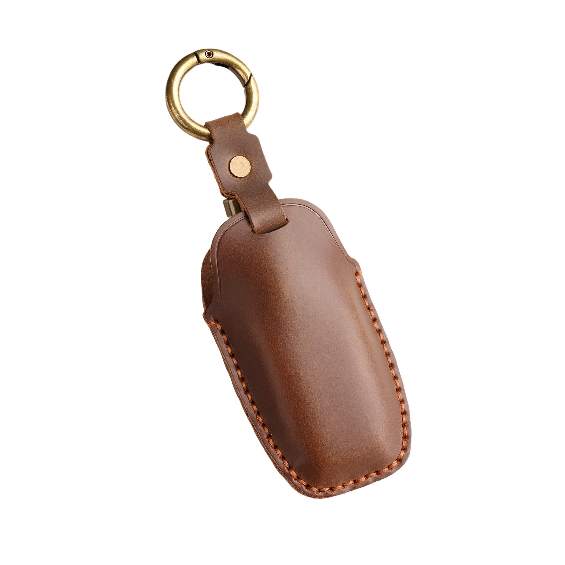 Retro Key Cover Suitable for Dongfeng Peugeot 5008 Key Cover Citroen Car Leather Key Case Buckle
